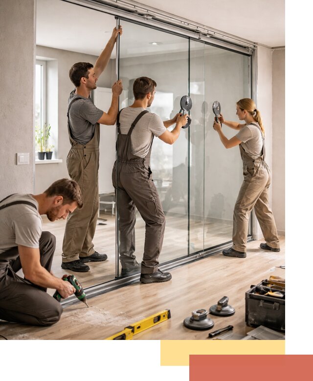 Изготовление стеклянных перегородок на заказ в Морозовске