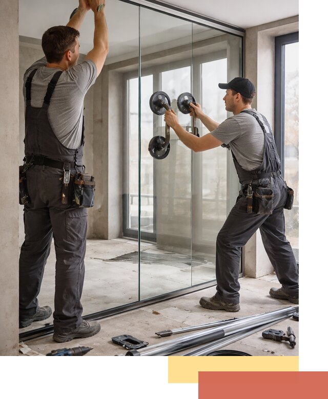 Цельностеклянные перегородки под ключ в Морозовске