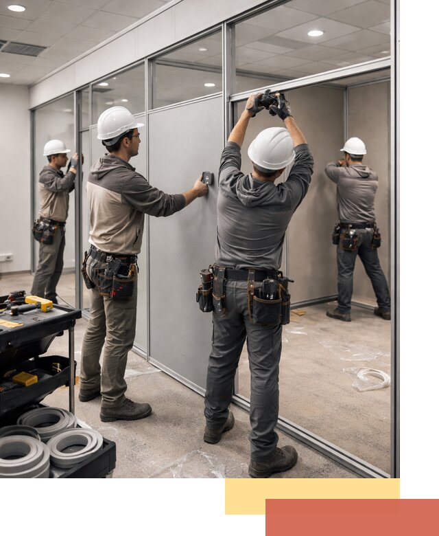 Мобильные офисные перегородки под ключ в Морозовске