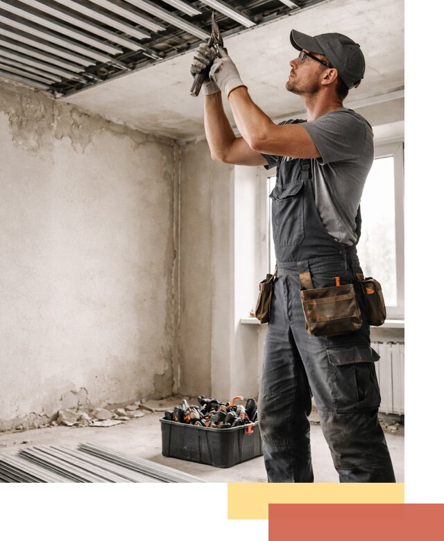 Демонтаж реечного потолка в Морозовске быстро и аккуратно