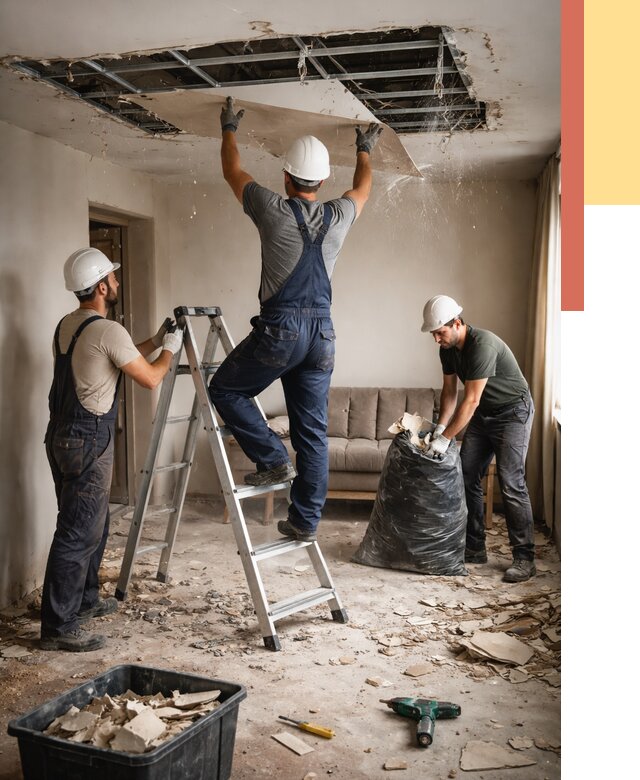 Демонтаж гипсокартонного потолка в Морозовске от 431 руб. за м2 — ОТДЕЛОЧНИК-Мрз