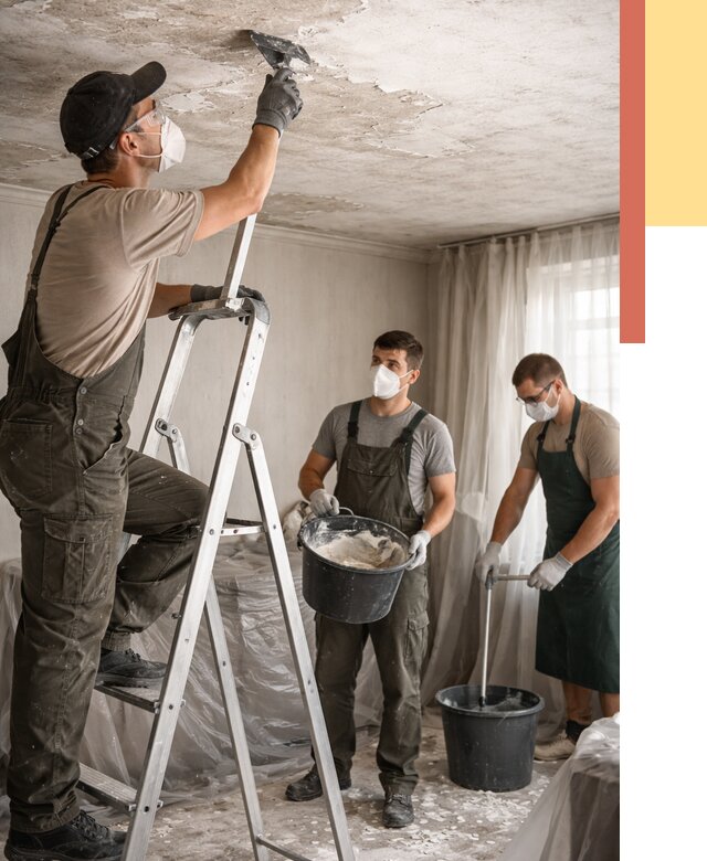 Удаление побелки с потолка в Морозовске от 2567 руб. быстро и недорого | ОТДЕЛОЧНИК-Мрз