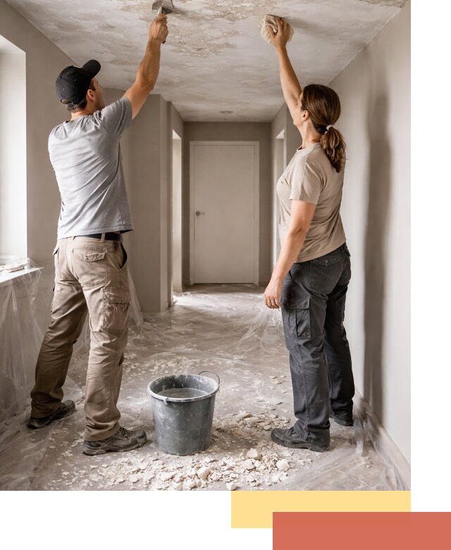 Удаление побелки с потолка в Морозовске — быстро и аккуратно