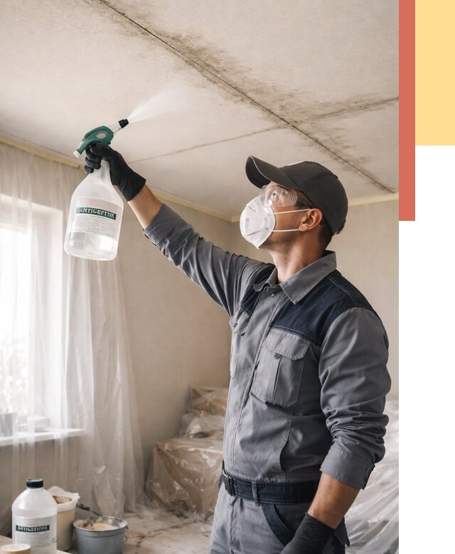 Антисептическая обработка потолка в Морозовске от 2567 руб. | ОТДЕЛОЧНИК-Мрз