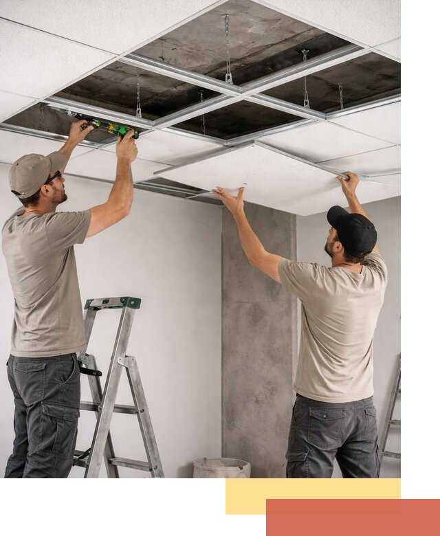 Монтаж потолка Армстронг под ключ в Морозовске