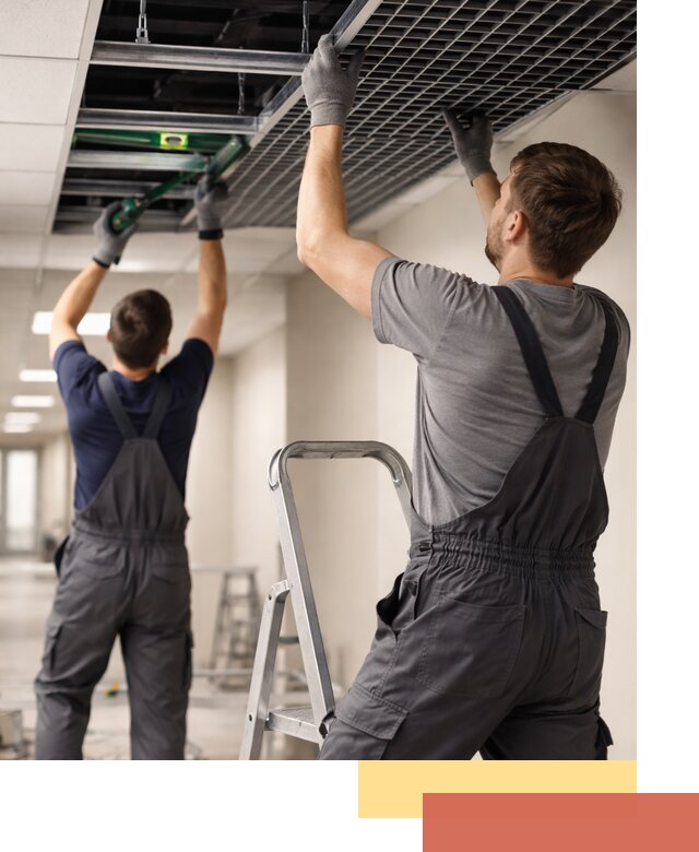 Монтаж потолка Грильято в Морозовске: установка под ключ качественно