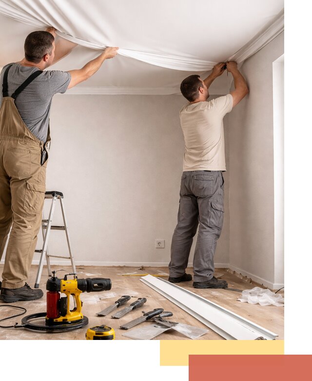 Монтаж ПВХ натяжного потолка в Морозовске качественно и быстро