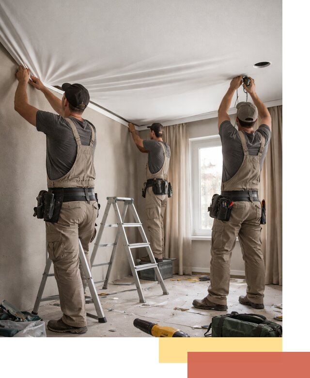 Монтаж матового натяжного потолка в Морозовске качественно и быстро