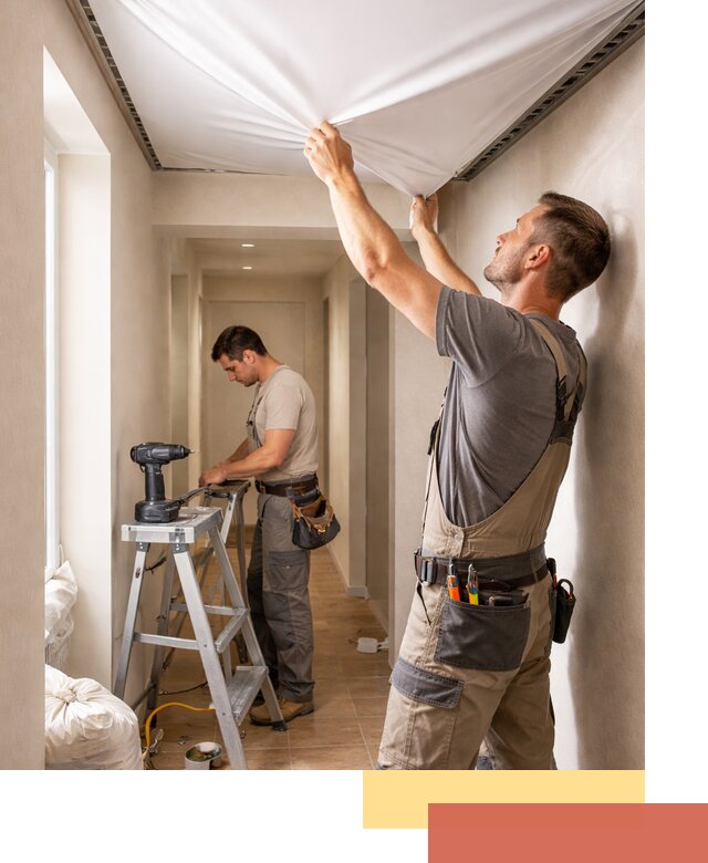 Монтаж натяжного потолка в прихожей в Морозовске