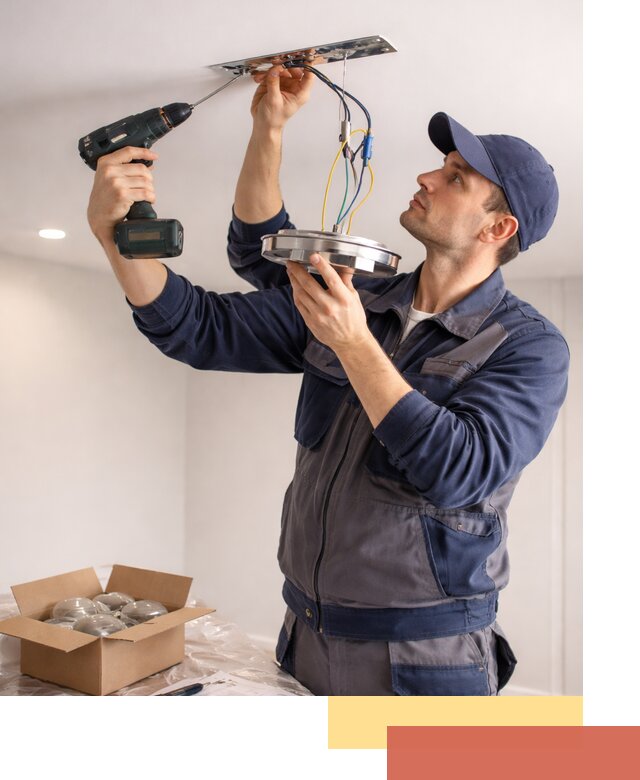 Установка люстры в натяжной потолок в Морозовске