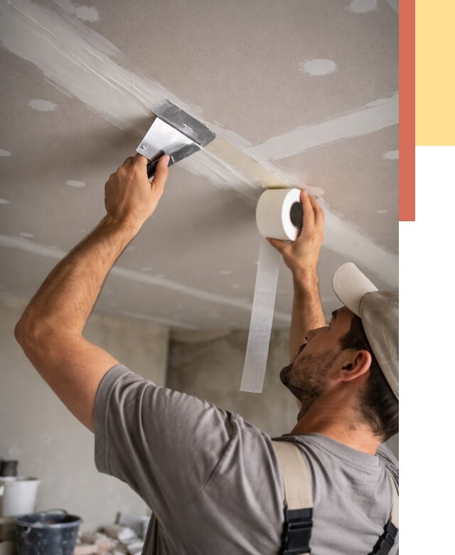 Обработка швов потолка ГКЛ в Морозовске от 7700 руб. под ключ | ОТДЕЛОЧНИК-Мрз