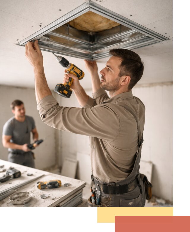 Монтаж люка в потолок из ГКЛ в Морозовске