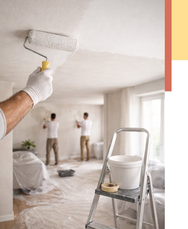 Покраска потолка акриловой краской в Морозовске от 2567 руб. | ОТДЕЛОЧНИК-Мрз