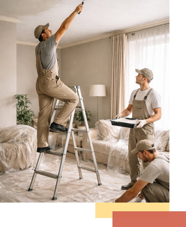 Покраска потолков акриловой краской в Морозовске качественно и быстро