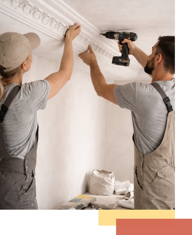 Профессиональный монтаж лепнины на потолок в Морозовске