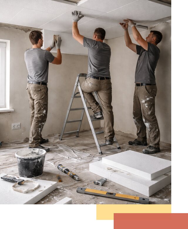 Утепление потолка пенопластом в Морозовске быстро и качественно