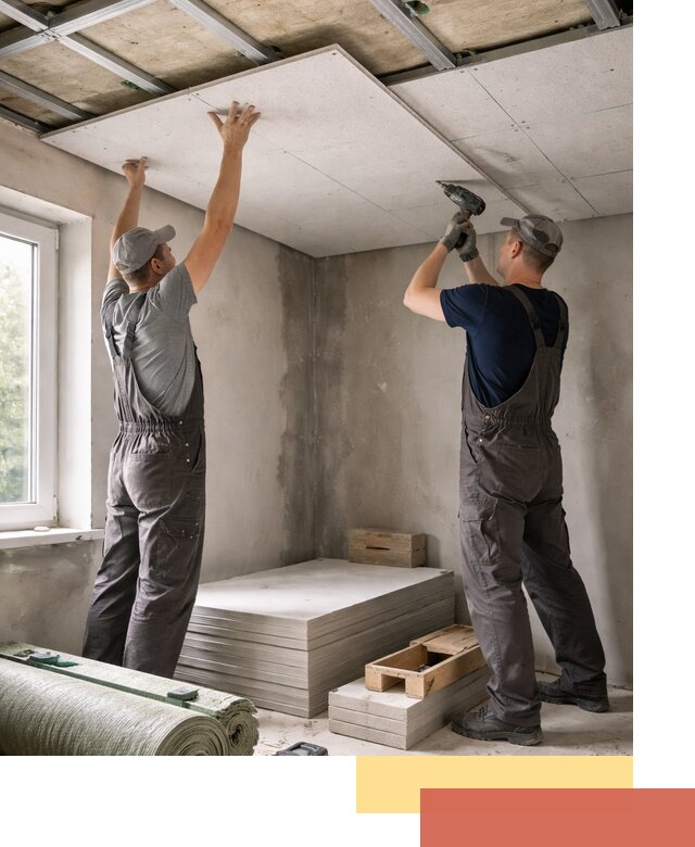 Шумоизоляция потолка панелями ЗИПС в Морозовске